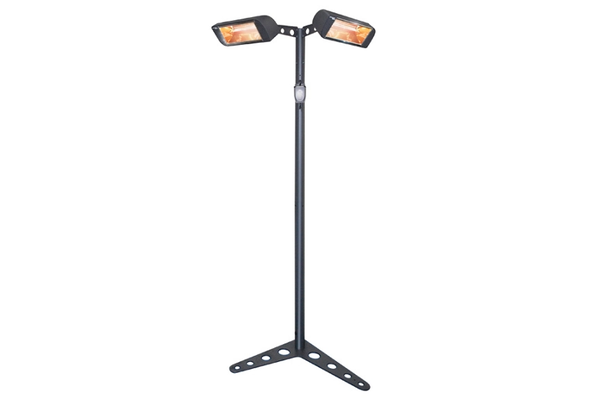 Estufa Exterior Halogena Pie Eiffel 2x1,5kw Ipx5